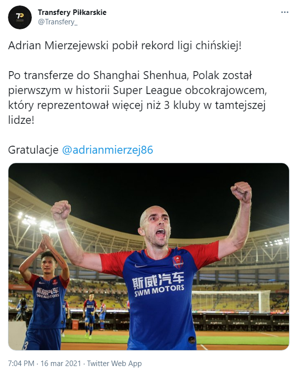 Mierzejewski POBIŁ REKORD chińskiej Super League!